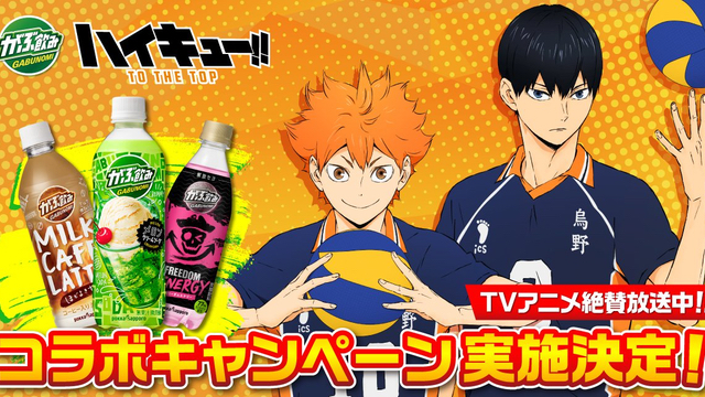 『ハイキュー!!TTT』烏野＆音駒デザインの保冷バッグが抽選で当たる！「がぶ飲み」シリーズとコラボ決定