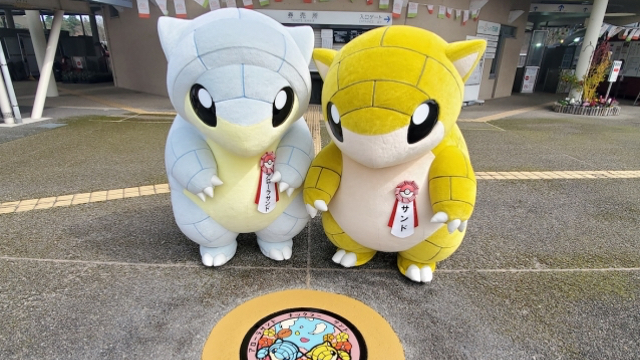 『ポケモン』がデザインされたマンホール「ポケふた」鳥取県内で初設置！