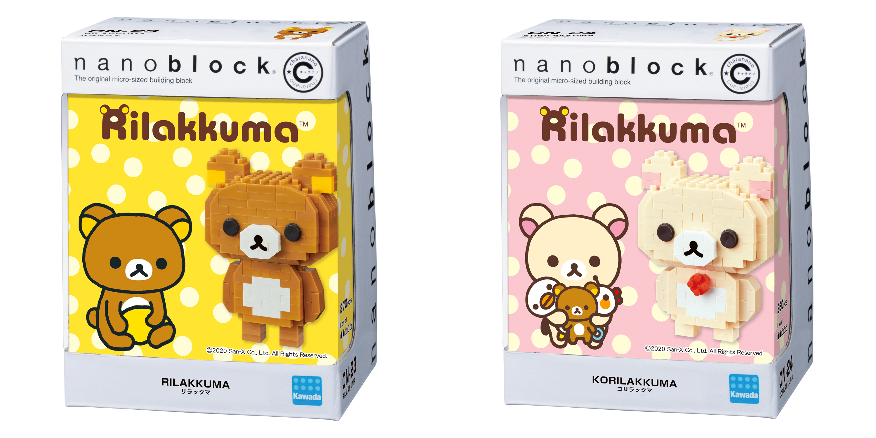 『リラックマ』新グッズ「ナノブロック」登場！目や丸いフォルムも可愛く表現