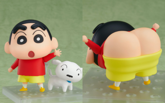 『クレしん』しんのすけがねんどろいどになって登場！“ケツだけ星人”も再現可能＆愛犬シロも付いてくる