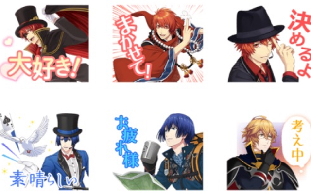 「うたプリ シャニライ」LINEスタンプ販売決定！ST☆RISH＆カルナイがイベ衣装で登場