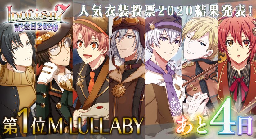 『アイナナ』アプリ人気衣装投票BEST3結果発表！「IDOLiSH7記念日2020」企画