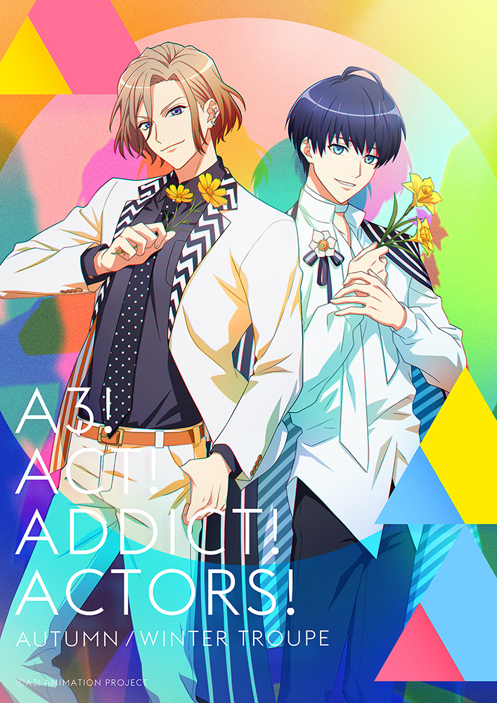 秋アニメ『A3! 』新ビジュアル&OP主題歌のジャケット公開！万里と紬がモチーフフラワーを手に微笑む姿に胸キュン