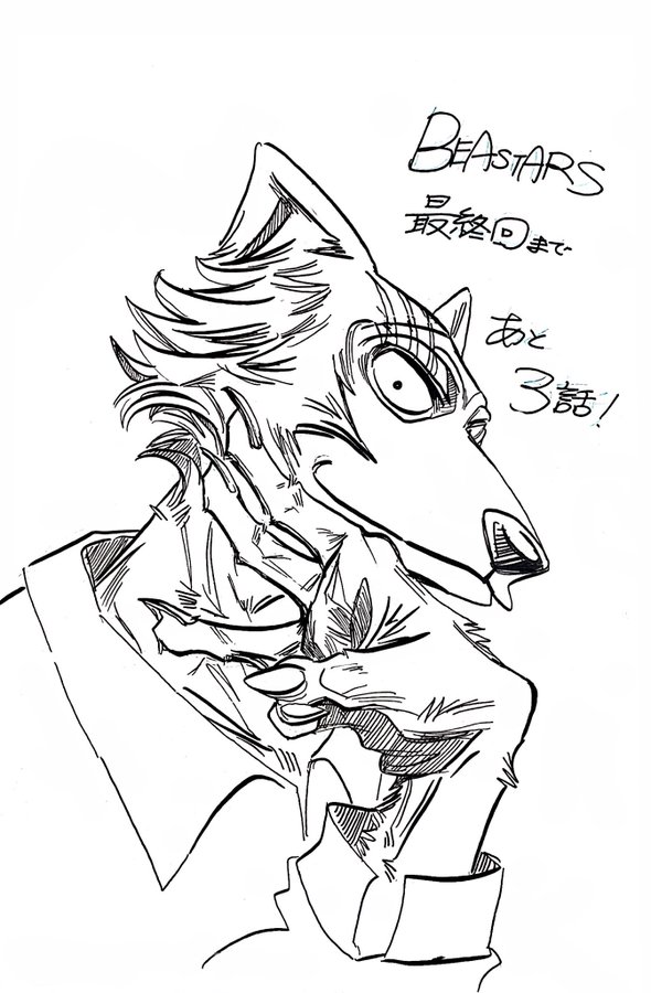 動物版青春群像劇『BEASTARS』残り3話で完結！板垣巴留先生がレゴシの描き下ろしイラストを公開