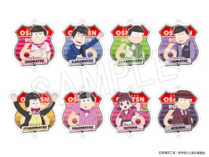 「おそ松さん」×「Animax Cafe+」コラボカフェ「おそ松さんDINER」グッズ　ふぉーちゅん☆アクリルコネクトチャーム（全8種）：600円（税抜）