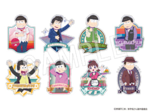 「おそ松さん」×「Animax Cafe+」コラボカフェ「おそ松さんDINER」グッズ　ふぉーちゅん☆ステッカー（全8種）：600円（税抜）