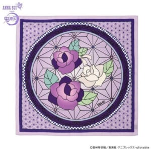 鬼滅の刃×ANNA SUI マルチスカーフ　竈門禰豆子　パープル