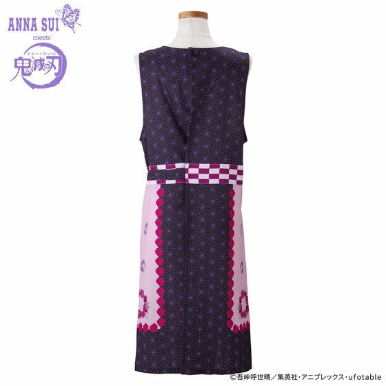 鬼滅の刃×ANNA SUI カシュクールエプロン　ブラック