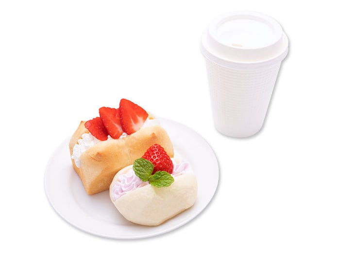 「Sweets Puro」いちごのモーニングブレッドセット(620円)