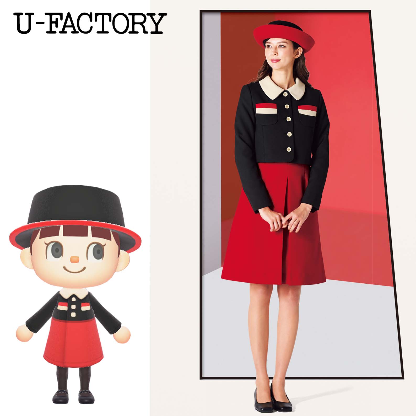 「あつまれどうぶつの森」マイデザイン「U-FACTORY」