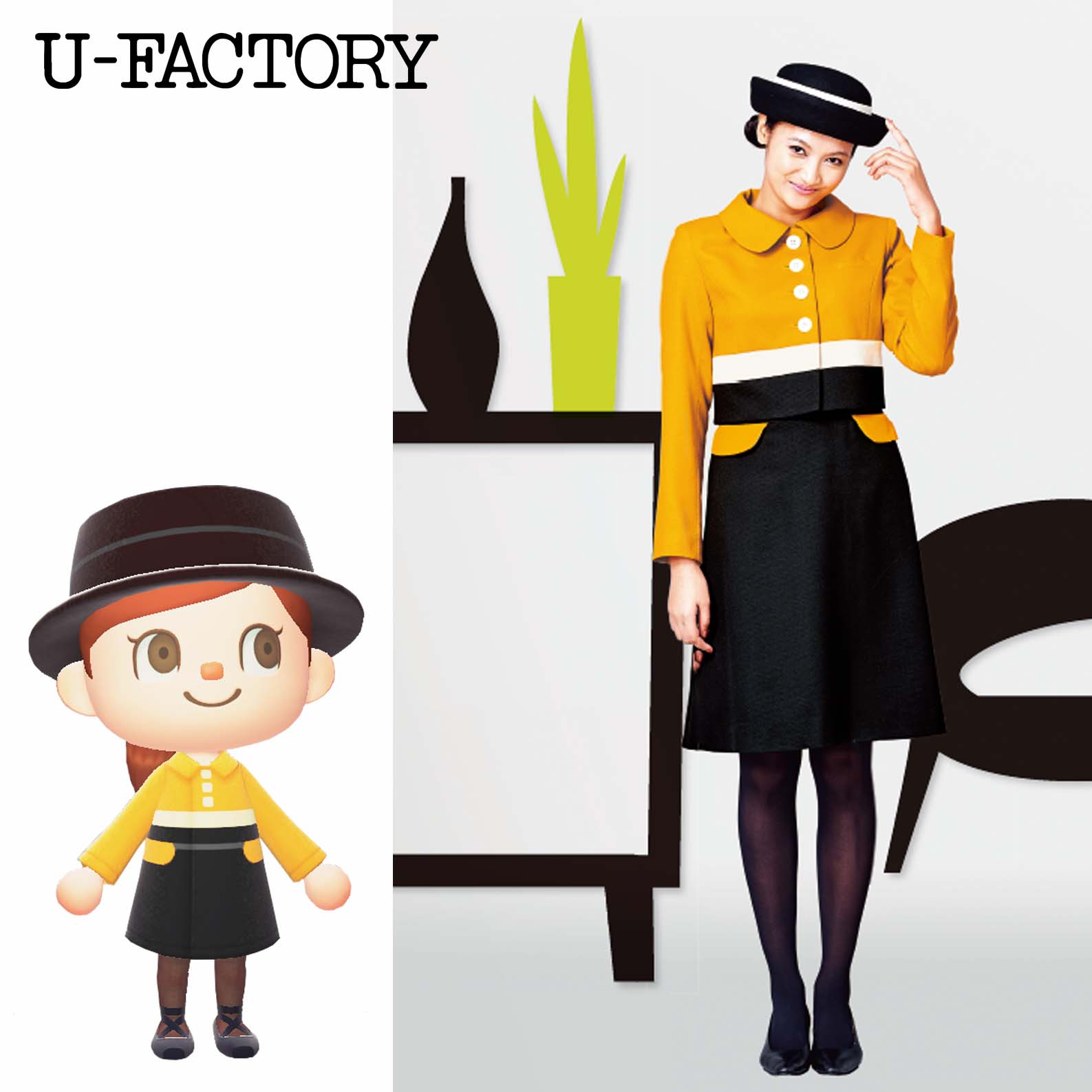 「あつまれどうぶつの森」マイデザイン「U-FACTORY」