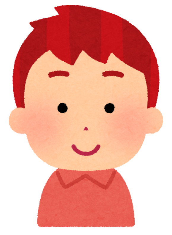 いろいろな髪の色の男の子のイラスト