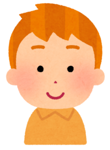 いろいろな髪の色の男の子のイラスト