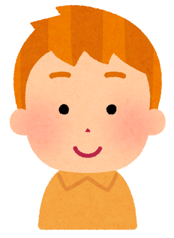 いろいろな髪の色の男の子のイラスト