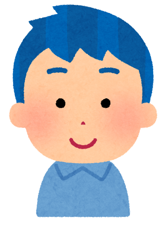 いろいろな髪の色の男の子のイラスト