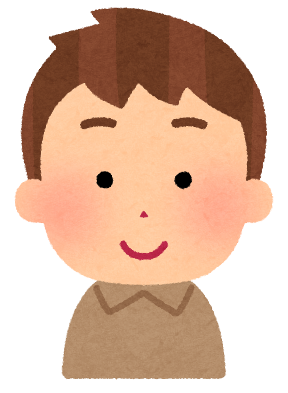 いろいろな髪の色の男の子のイラスト