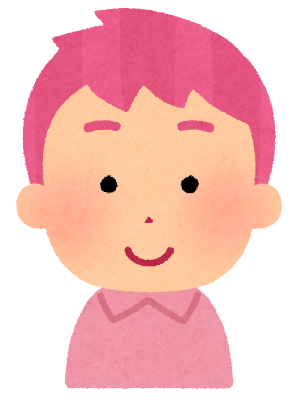 いろいろな髪の色の男の子のイラスト