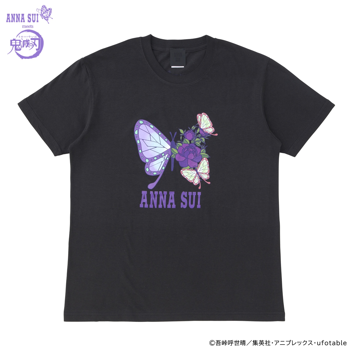 「ANNA SUI meets 鬼滅の刃」Tシャツ　胡蝶姉妹