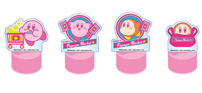 「KIRBY’S PUPUPU MARKET」お買い上げ特典：アクリルボトルキャップステージ