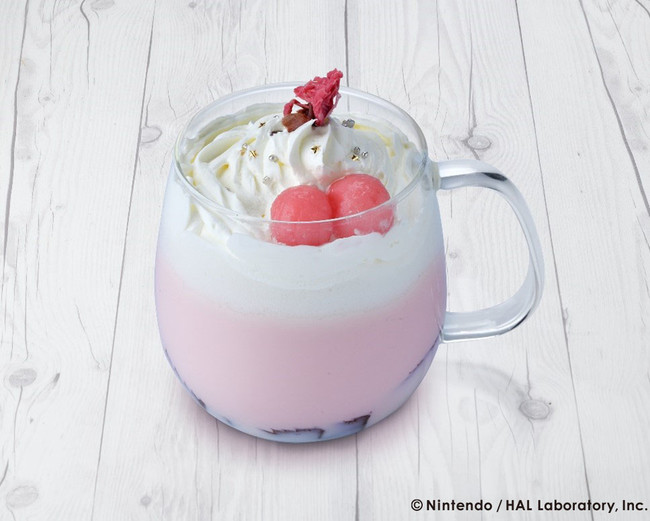 Kirby Café (カービィカフェ)」春のまんまるピクニックフェア　春うらら♪ぽかぽかさくらラテ