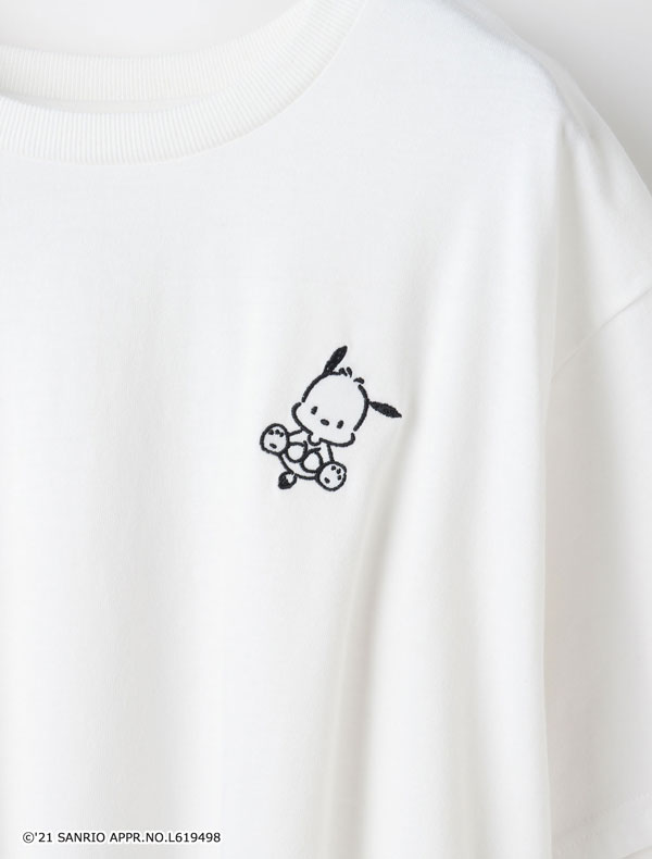 サンリオキャラTシャツ（ポチャッコ）オフ×クロ