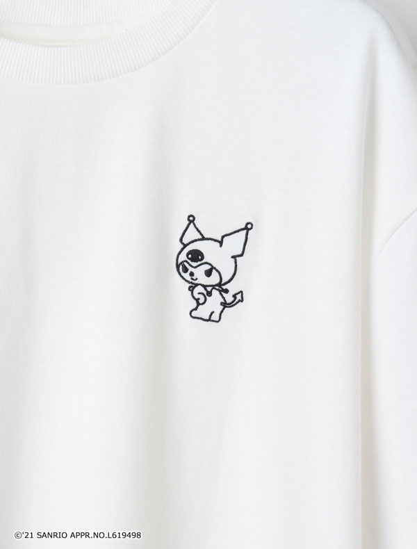 サンリオキャラTシャツ（クロミ・ハンギョドン）ホワイト