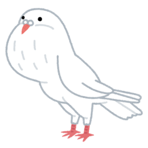 ポーターのイラスト（鳩）