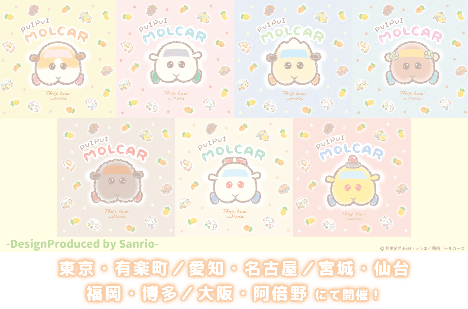 「PUI PUI モルカー PremiumShop -DesignProduced by Sanrio-」ビジュアル