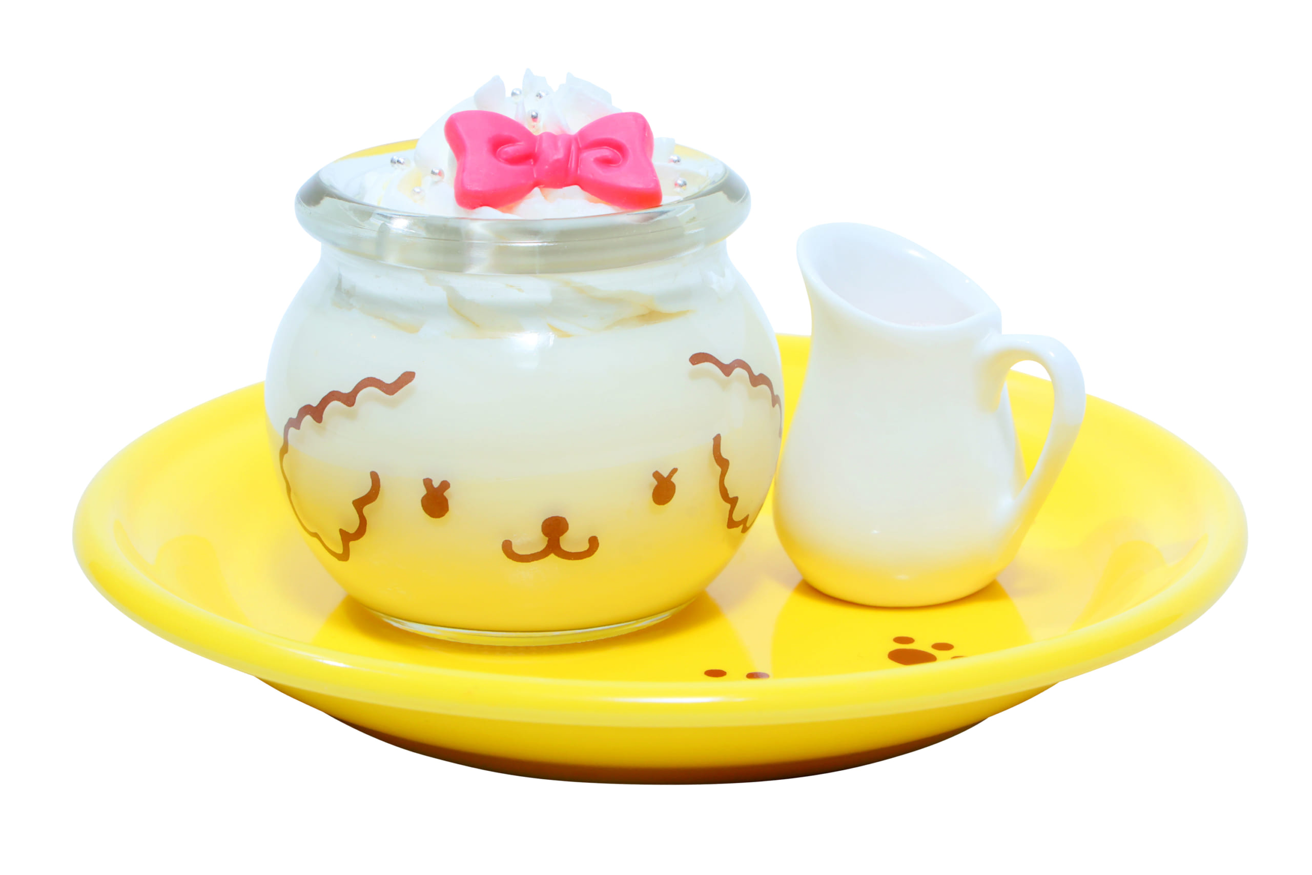 ポムポムプリンカフェ×あっとほぉーむカフェ　ぼくのおともだち♪ マカロンミルクプリン