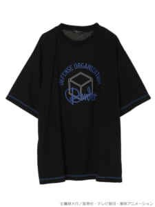 earth music&ecology Japan Label ×「ワールドトリガー」カラーステッチTシャツ　ブラック