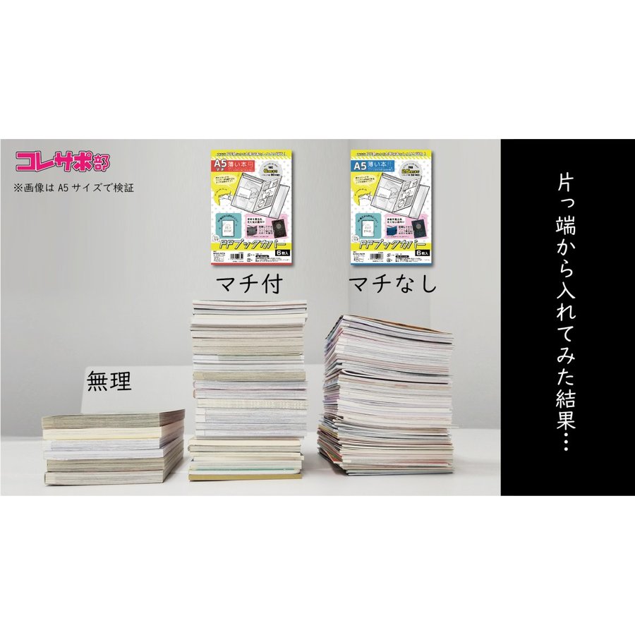 「コレサポ　同人誌カバー PPブックカバー 薄い本用」このあたりは入る