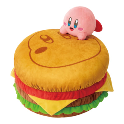 「一番くじ 星のカービィ KIRBY'S BURGER」A賞 カービィとびつき★クッション