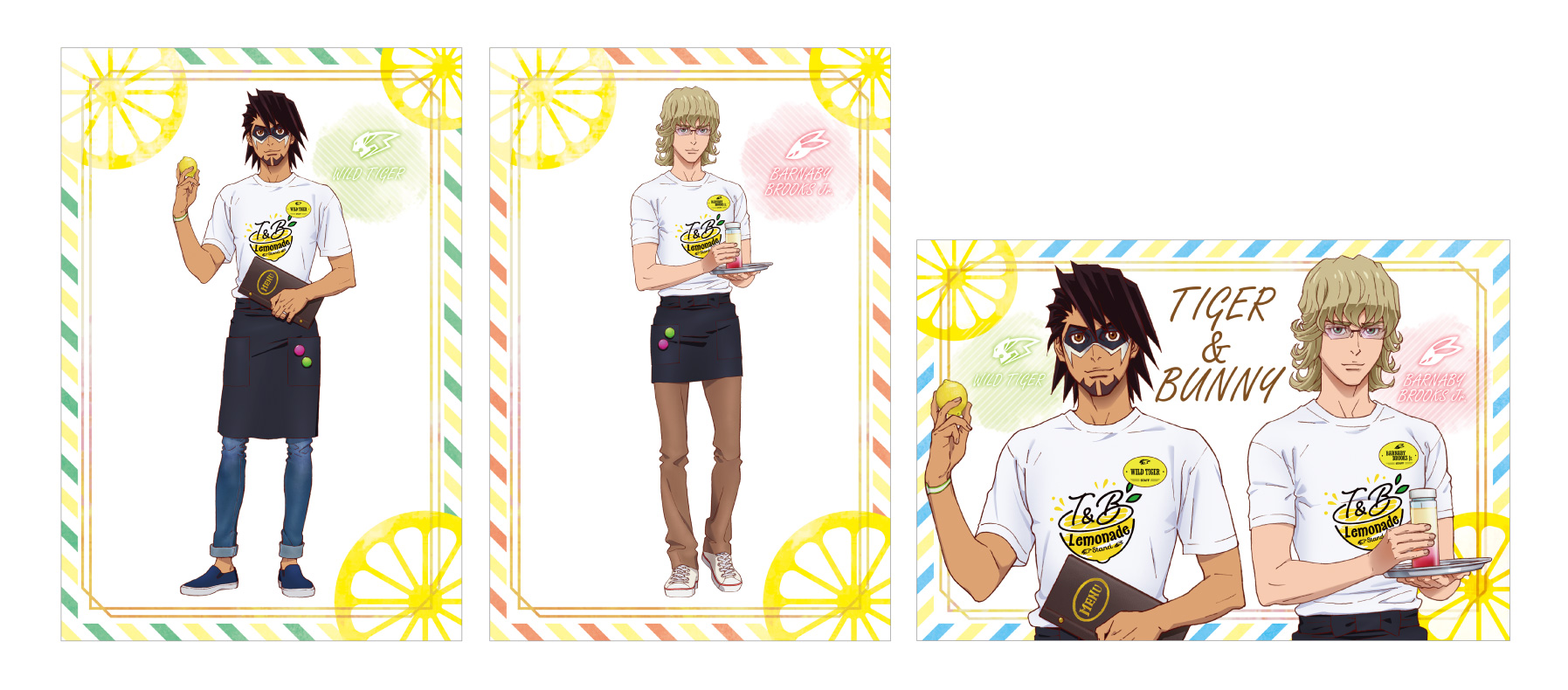 「TIGER & BUNNY 10th Anniversary in NAMJATOWN」店頭購入特典：ポストカード（全3種）