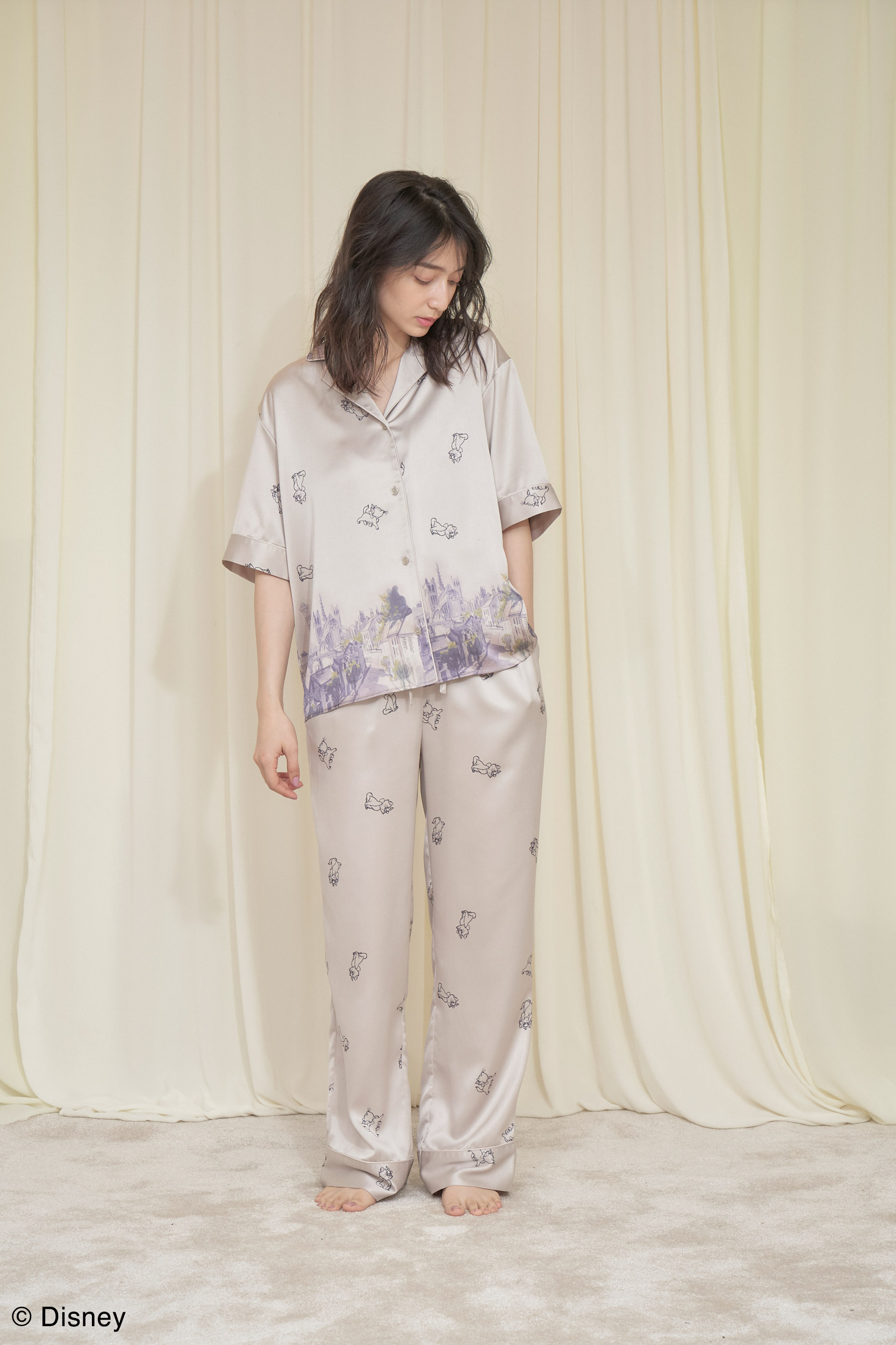 SNIDEL HOME限定『おしゃれキャット』“マリー”　Satin Pajamas