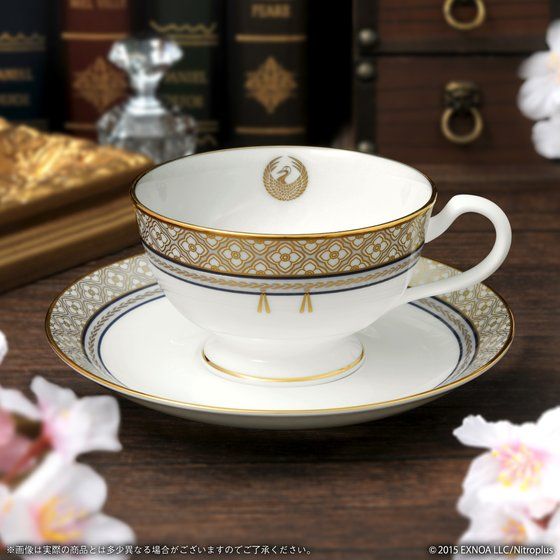 刀剣乱舞-ONLINE-×Noritake　ティーカップ＆ソーサーセット　鶴丸国永