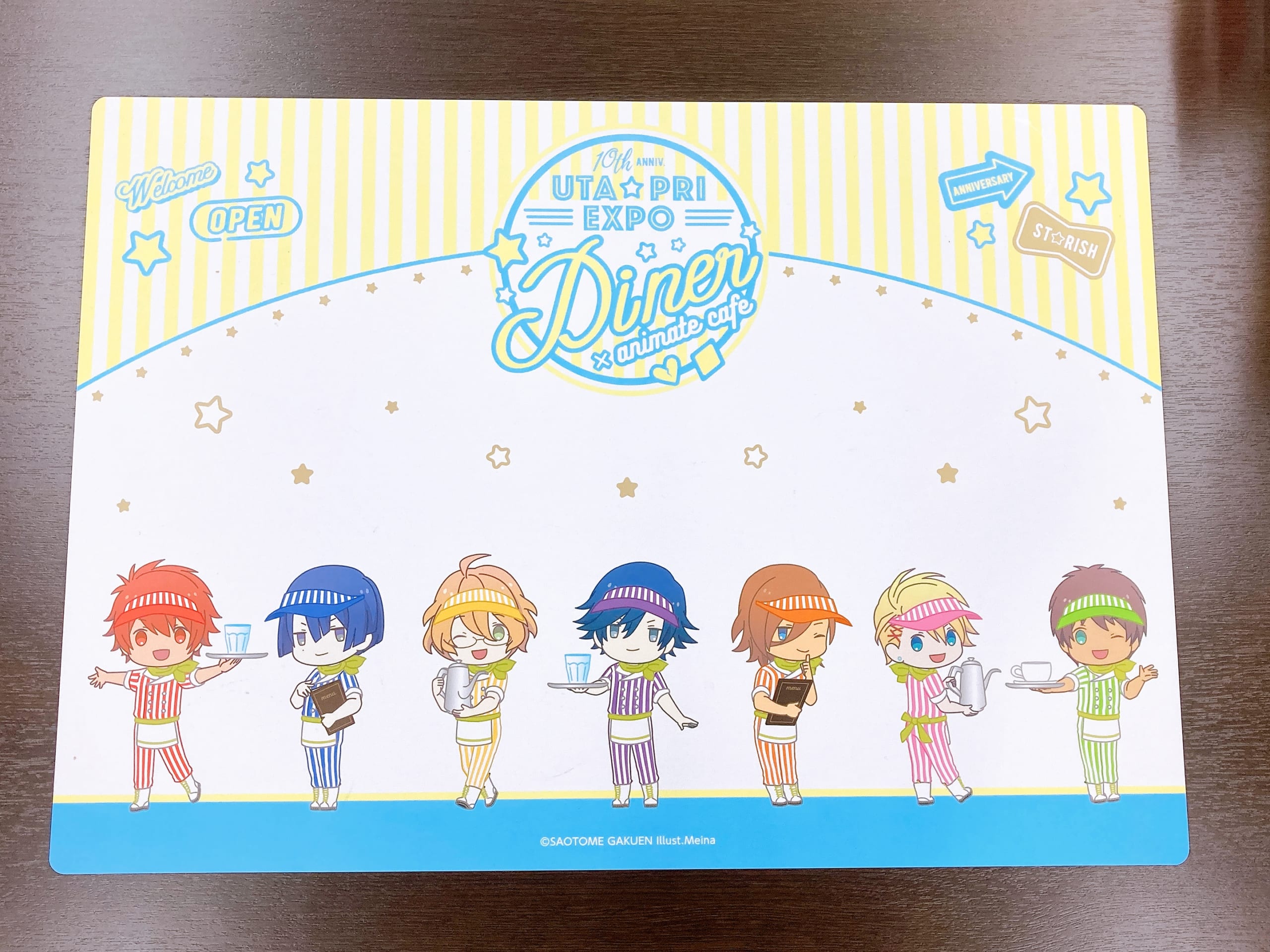 「うたプリ×アニメイトカフェ」テーブル：ST☆RISH