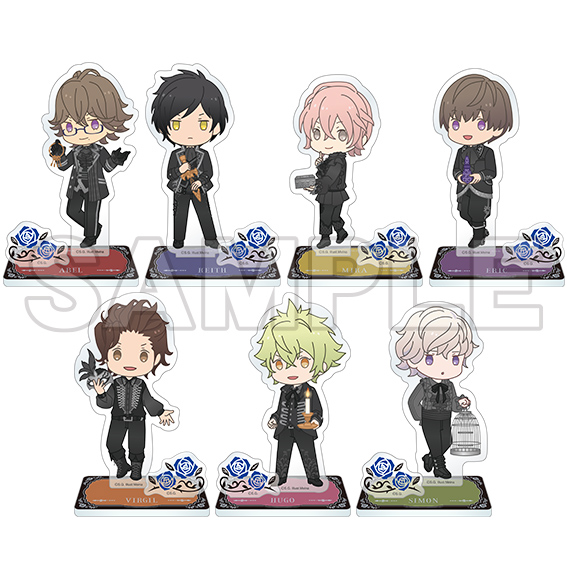 「HE★VENS GARDEN」HE★VENS トレーディングアクリルスタンド BLACK GARDEN ちびキャラVer.