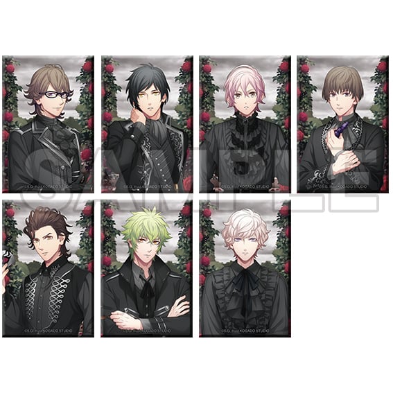 「HE★VENS GARDEN」HE★VENS トレーディング長方形缶バッジ BLACK GARDEN Ver.