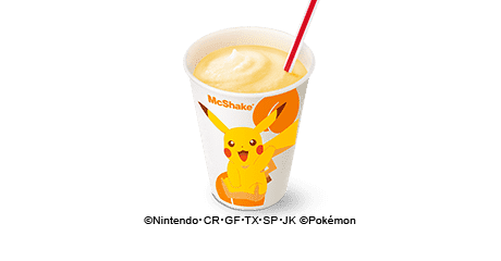 「ポケットモンスター×マクドナルド」マックシェイク® 黄桃味(無果汁)