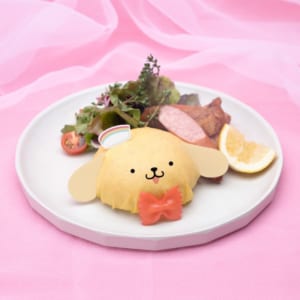 「SANRIO CHARACTERS the Rainbow Diner by Etoile et Griotte」ポムポムプリン ジャークチキンとジャンバラヤオムライス