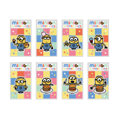 「MINION SUMMER CAFE」ダイカットステッカー（8種）