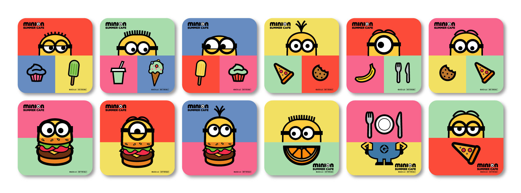 「MINION SUMMER CAFE」ドリンクご注文ノベルティ