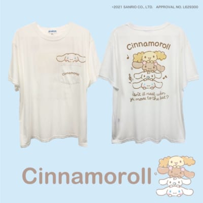 Sanrio characters”タテノリ” シナモロールTシャツ