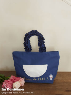 「Maison de FLEUR×アイムドラえもん」ドラえもんフリルハンドルトートバッグ