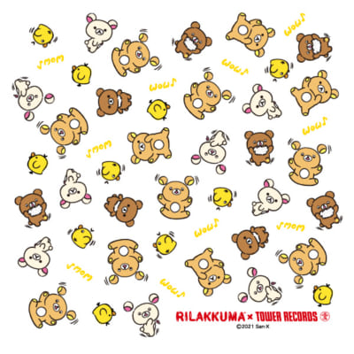 「Rilakkuma × TOWER RECORDSキャンペーン2021」コラボグッズ購入特典　座布団(白)