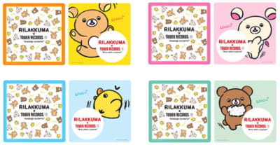 「Rilakkuma × TOWER RECORDSキャンペーン2021」コラボカフェ：表参道店 座席のテーブルマット