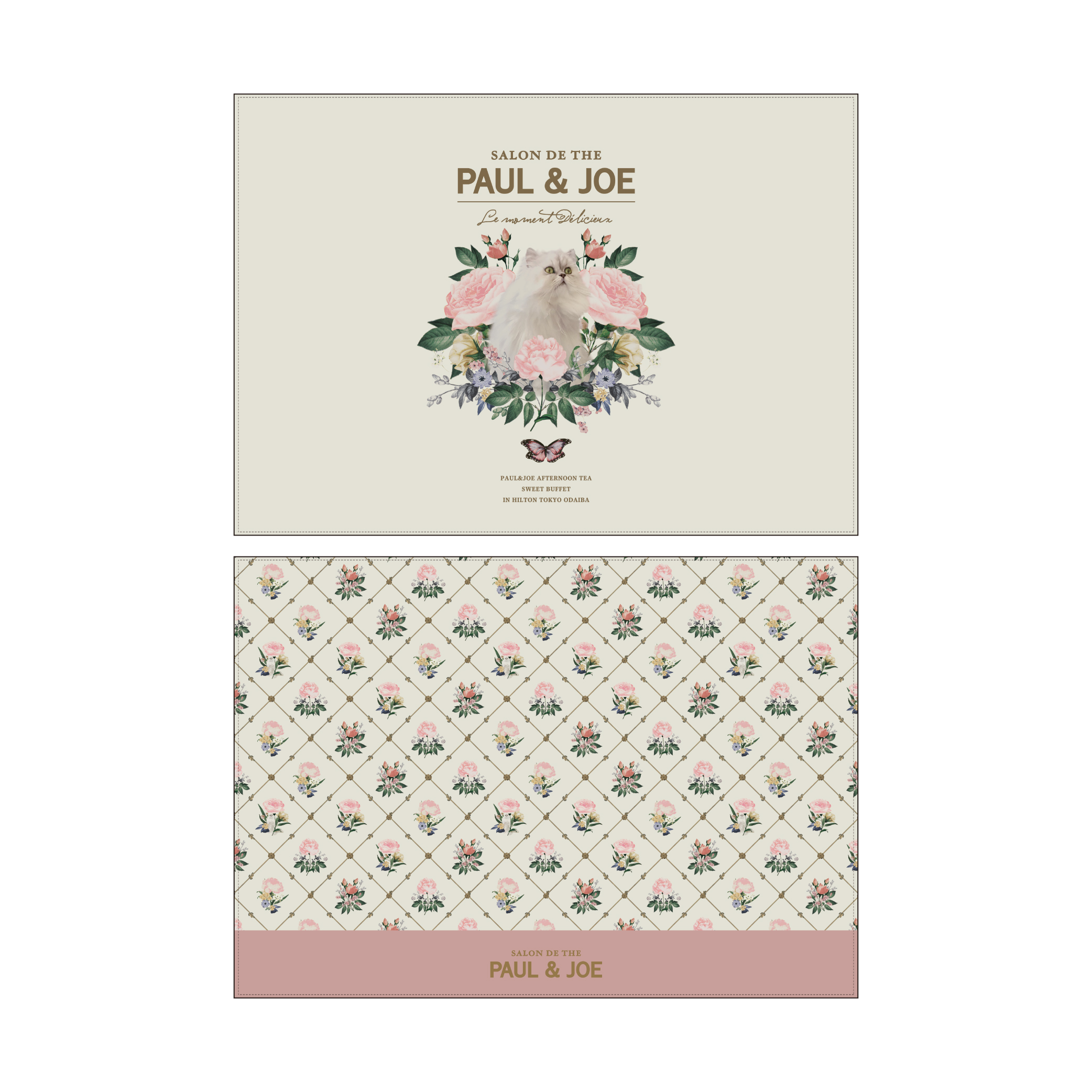 「SALON DE THE < PAUL & JOE >（サロンドテ ）」ランチョンマット （全 2 種） 各 1,400 円（税込各 1,540 円）