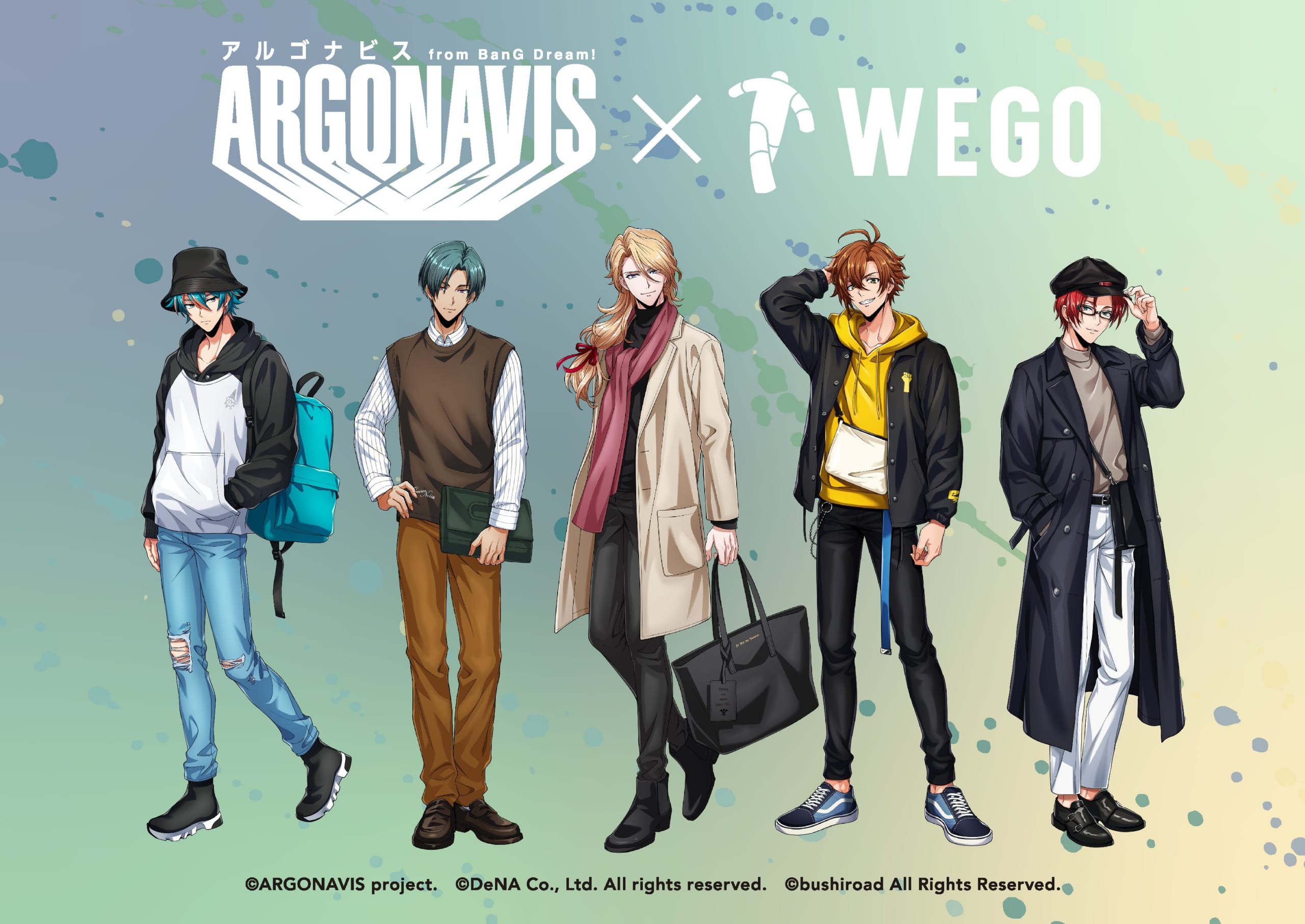 「アルゴナビス×WEGO」キャラとおそろコーデができる！描き下ろしグッズも登場