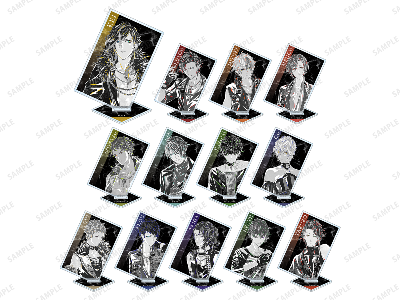 「『ブラックスター -Theater Starless-』2nd Anniversary Ani-Art フェア in アニメイト」先行販売グッズ、トレーディング Ani-Art アクリルスタンド ver.A (全13種) 単品：880円（税込）/BOX：11,440円（税込）