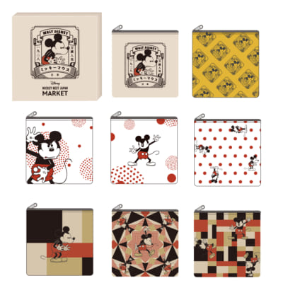 「MICKEY NEXT JAPAN MARKET」ブラインドポーチ(ポリエステル／15×15cm) 770円